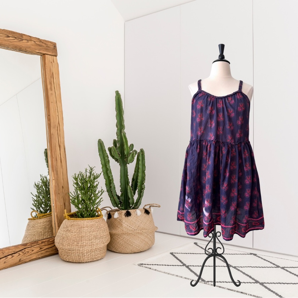 Sundance Violette Braided Strap Geometric Dress